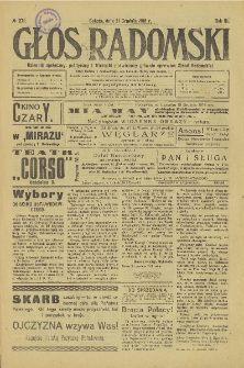 Głos Radomski, 1918, R. 3, nr 271