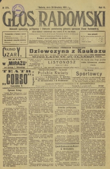 Głos Radomski, 1918, R. 3, nr 274
