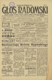 Głos Radomski, 1919, R. 4, nr 94