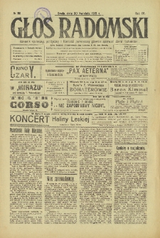 Głos Radomski, 1919, R. 4, nr 96