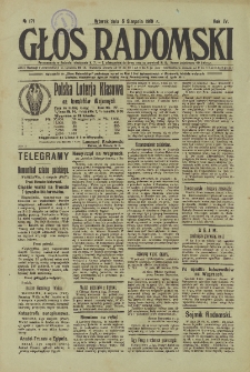 Głos Radomski, 1919, R. 4, nr 171