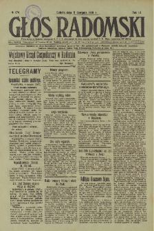 Głos Radomski, 1919, R. 4, nr 174