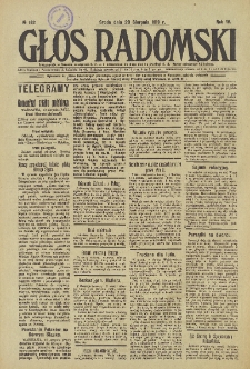 Głos Radomski, 1919, R. 4, nr 182