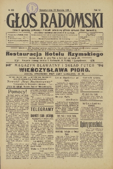 Głos Radomski, 1919, R. 4, nr 189