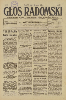 Głos Radomski, 1919, R. 4, nr 195