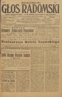 Głos Radomski, 1920, R. 4, nr 3