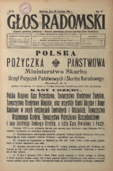 Głos Radomski, 1919, R. 4, nr 20