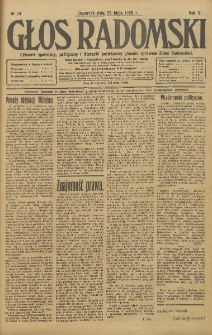 Głos Radomski, 1920, R. 4, nr 74