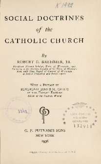Social Doctrines of the Catholic Church