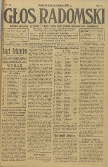 Głos Radomski, 1920, R. 4, nr 78