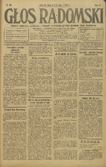 Głos Radomski, 1920, R. 4, nr 80