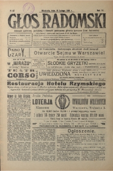 Głos Radomski, 1919, R. 4, nr 37
