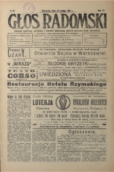 Głos Radomski, 1919, R. 4, nr 37