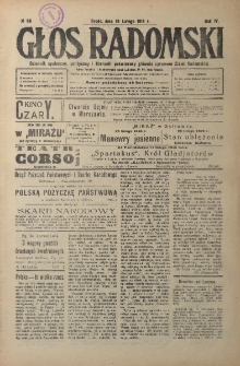 Głos Radomski, 1919, R. 4, nr 39