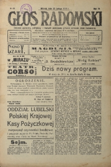 Głos Radomski, 1919, R. 4, nr 44