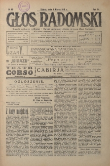 Głos Radomski, 1919, R. 4, nr 48