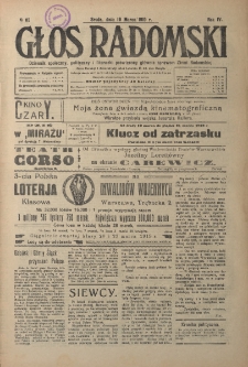 Głos Radomski, 1919, R. 4, nr 63