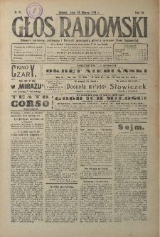 Głos Radomski, 1919, R. 4, nr 71