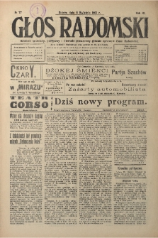 Głos Radomski, 1919, R. 4, nr 77