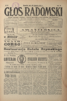 Głos Radomski, 1919, R. 4, nr 81