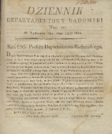 Dziennik Departamentowy Radomski, 1812, nr 29
