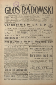 Głos Radomski, 1919, R. 4, nr 115