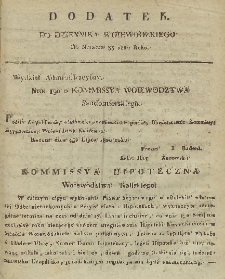 Dziennik Urzędowy Województwa Sandomierskiego, 1820, nr 33, dod.