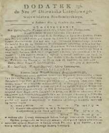 Dziennik Urzędowy Województwa Sandomierskiego, 1830, nr 2, dod. II