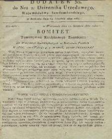 Dziennik Urzędowy Województwa Sandomierskiego, 1830, nr 2, dod. III