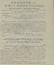 Dziennik Urzędowy Województwa Sandomierskiego, 1830, nr 3 dod. III