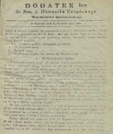 Dziennik Urzędowy Województwa Sandomierskiego, 1831, nr 4, dod. I