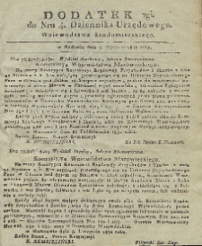 Dziennik Urzędowy Województwa Sandomierskiego, 1831, nr 4, dod. II