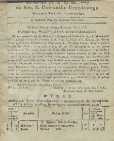 Dziennik Urzędowy Województwa Sandomierskiego, 1831, nr 8, dod. I