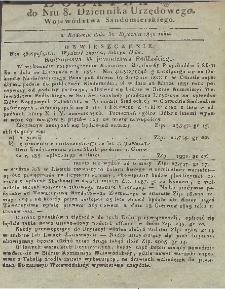 Dziennik Urzędowy Województwa Sandomierskiego, 1831, nr 8, dod. II