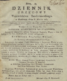 Dziennik Urzędowy Województwa Sandomierskiego, 1831, nr 11