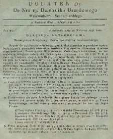 Dziennik Urzędowy Województwa Sandomierskiego, 1831, nr 19, dod. IV