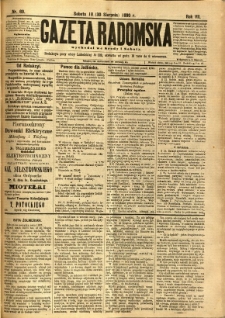 Gazeta Radomska, 1890, R. 7, nr 69