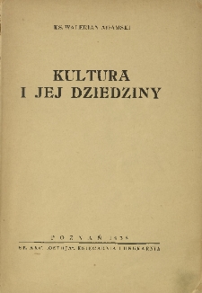 Kultura i jej dziedziny