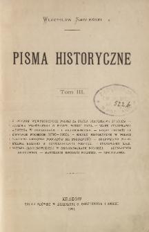 Pisma historyczne T. 3