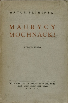 Maurycy Mochnacki : żywot i dzieła