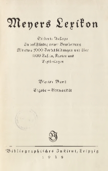 Meyers Lexikon : Siebente Auflage. In vollst&auml;ndig neuer Bearbeitung. Mit etwa 5000 Textabbildungen und &uuml;ber 1000 Tafeln, Karten und Textbeilagen T. 4