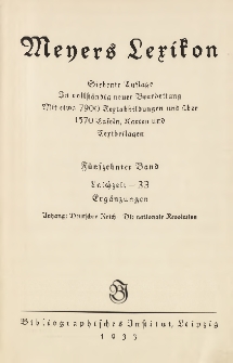 Meyers Lexikon : Siebente Auflage. In vollst&auml;ndig neuer Bearbeitung. Mit etwa 5000 Textabbildungen und &uuml;ber 1000 Tafeln, Karten und Textbeilagen T. 15