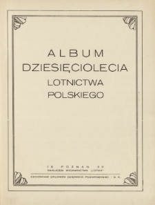 Album dziesięciolecia lotnictwa polskiego