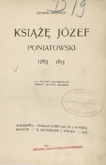 Książę Józef Poniatowski 1763-1813