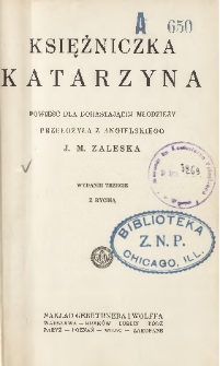 Księżniczka Katarzyna : powieść dla dorastającej młodzieży