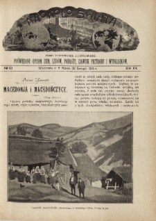 Naokoło Świata : pismo tygodniowe ilustrowane, poświęcone opisom ziem, ludów, podróży, zjawisk przyrody i wynalazków, 1904, R. III, nr 10