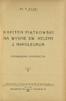 Kapitan Piątkowski na Wyspie św. Heleny z Napoleonem