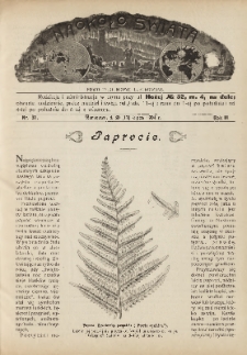 Naokoło Świata : pismo tygodniowe ilustrowane, poświęcone opisom ziem, ludów, podróży, zjawisk przyrody i wynalazków, 1904, R. III, nr 31