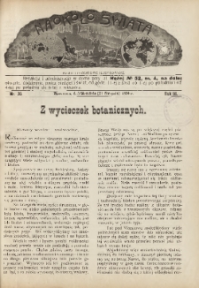 Naokoło Świata : pismo tygodniowe ilustrowane, poświęcone opisom ziem, ludów, podróży, zjawisk przyrody i wynalazków, 1904, R. III, nr 36