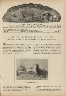 Naokoło Świata : pismo tygodniowe ilustrowane, poświęcone opisom ziem, ludów, podróży, zjawisk przyrody i wynalazków, 1904, R. III, nr 39